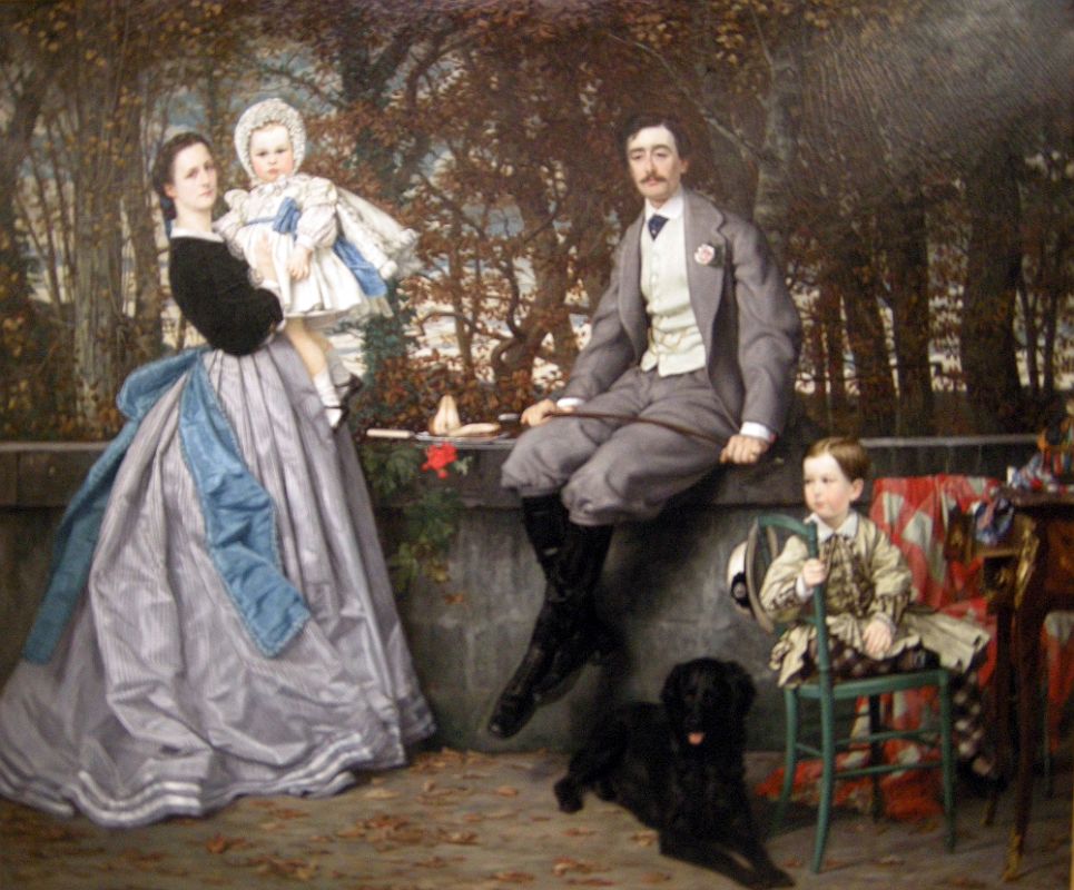 Paris Musee D'Orsay James Tissot 1865 Portrait of the Marquis and Marchioness of Miramon and their children 